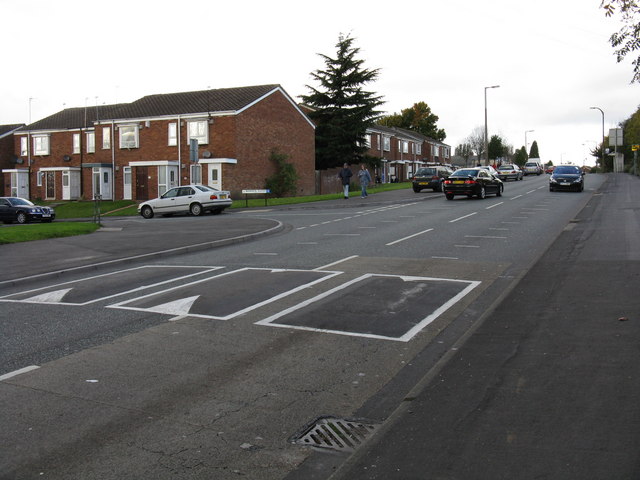 File:Speed humps on Upper Church Lane, Tipton - Geograph - 1017814.jpg