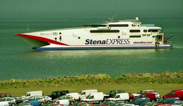 File:The "Stena Lynx III" at Rosslare - Geograph - 1008542.jpg