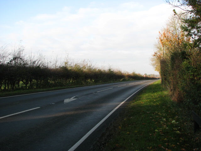 File:Looking northwest along the B1150 - Geograph - 615768.jpg