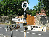 Sign in Crouch (I think!), nr Ightham, Kent - Coppermine - 6361.JPG