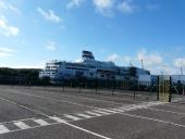Brittany Ferries Pont Aven ready to cast off - Geograph - 3666316.jpg