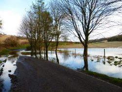 Flooded bend on Droke Lane - Geograph - 3841968.jpg