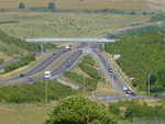 The junction of the A27 and A293