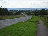 Old A8 (B7066) Salsburgh looking west - Coppermine - 14218.JPG