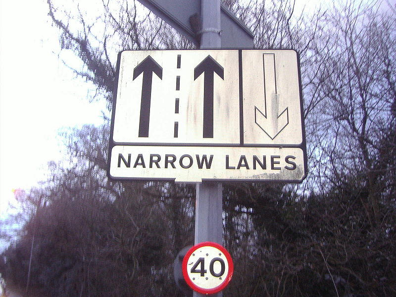 File:Narrow Lanes, A320 Ottershaw - Coppermine - 21484.JPG