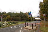 B4477 approaches the Witney by-pass - Geograph - 1549880.jpg