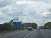 M40 Motorway, Heading West. Junction 4 For A404 - Geograph - 1281568.jpg