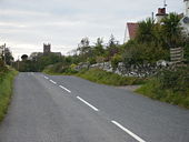 Approach to Borgue from the east on the B727 road - Geograph - 571699.jpg