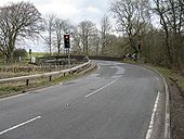 Narrow bridge over the railway - Geograph - 1808058.jpg