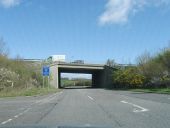 B3390 passes under the A35 - Geograph - 4427124.jpg