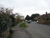 Havant bound bus stop on the B2146 at Funtington - Geograph - 1045842.jpg