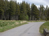 Bend in A941 - Geograph - 1338900.jpg