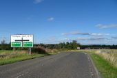 Approaching junction on the A706, Breich - Geograph - 6969579.jpg