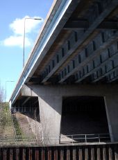 Motorway Bridge M67 (C) Stephen Burton - Geograph - 2886995.jpg