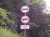 Old No Buses sign. - Coppermine - 6761.jpg