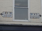 Direction Signs - canterbury High Street - Coppermine - 5902.JPG