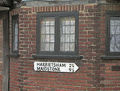 Pre-1920s sign in Lenham, Kent - Coppermine - 6353.jpg