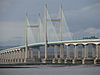 The central cable-stayed portion of the second Severn Crossing - Geograph - 1700965.jpg
