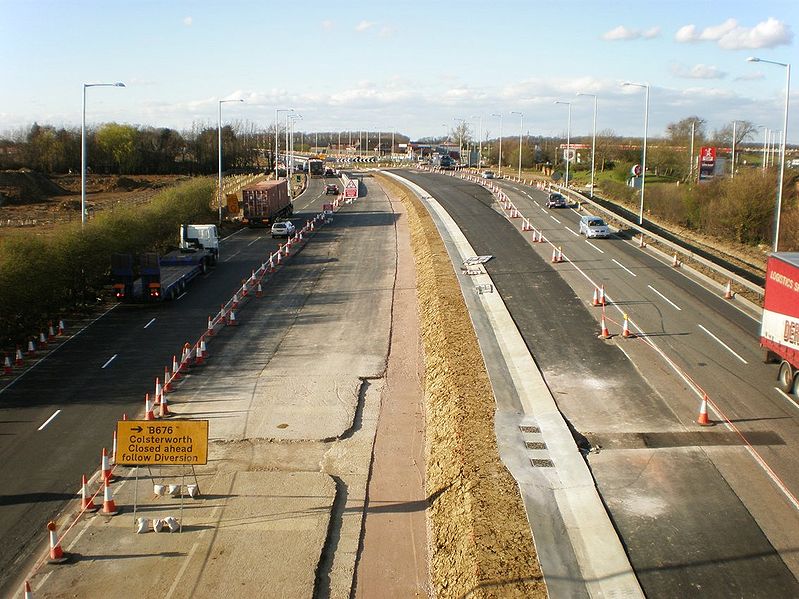 File:Colsterworth roundabout looking north on sunny day. - Coppermine - 22018.JPG