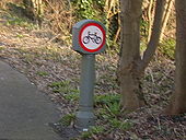 Unusual "No Cycling" Sign - Coppermine - 5326.JPG