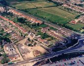 Aerial view of south-west of the Rayleigh Weir - Geograph - 1665867.jpg