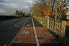 Cycle path and footpath past Pershore High School - Geograph - 1062520.jpg