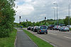 Six reds on the A27 - Geograph - 1858725.jpg