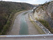 A4 traffic from the Clifton Suspension Bridge - Geograph - 1710025.jpg