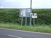 Junction for Gills Bay ferry terminal - Geograph - 479765.jpg