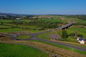 A737 Dalry Bypass - Hillend Roundabout aerial looking north east.jpg