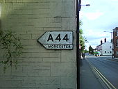 Flag sign in Leominster, Herefordshire - Coppermine - 22420.JPG