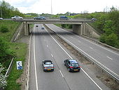 Milton Keynes- A5 at Redmoor Roundabout - Geograph - 1846393.jpg