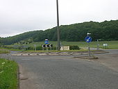Roundabout on the B1251 - Geograph - 1374937.jpg