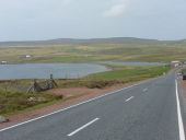 Urafirth- approaching on the A970 - Geograph - 2742217.jpg