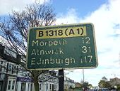Great North Road mileages (Gosforth) - Geograph - 411977.jpg