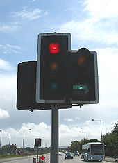 Green arrow on protected right turn, Dublin Airport - Coppermine - 12394.jpg