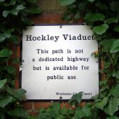 Hockley Viaduct notice (C) Jim Champion - Geograph - 270598.jpg