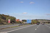 Junction 36 of the M4 at Sarn - Geograph - 1251647.jpg