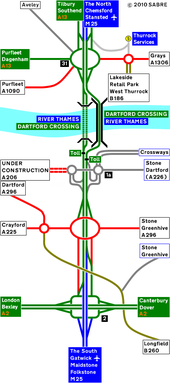 A282 Strip Map 1991.PNG