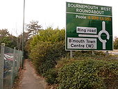 Bournemouth- footpath alongside the Wessex Way - Geograph - 1703746.jpg