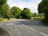 The approach to Abbeylands Crossroads from the A22 - Geograph - 482106.jpg