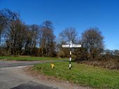 Junction and fingerpost near to Hampden... (C) Bikeboy - Geograph - 3894506.jpg