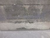 Baslow - Devonshire Bridge inscription - Geograph - 4395894.jpg