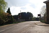 Hampstead Lane level Crossing by Yalding Station - Geograph - 1267477.jpg