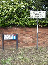 Private Road Sign Leamington Spa - Coppermine - 17482.JPG