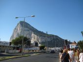 Winston Churchill Avenue at the Spanish border, Gibraltar UK - Coppermine - 14914.jpg