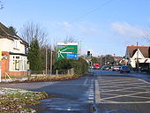 A38 Bromsgrove approaching Junction 1 M42 - Geograph - 1107677.jpg