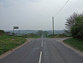 Crossroads at the turning to Frome Whitfield - Geograph - 402436.jpg