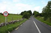 Road scene on the R389 - Geograph - 904092.jpg