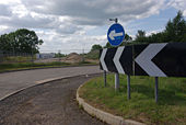 Roundabout - Cawston Grange Drive - Geograph - 1356476.jpg